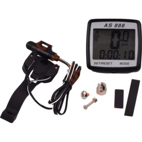 Resim Kilometre Saati 8 Fonksiyonlu Kablolu (Siyah) AS-888 Taiwan 
