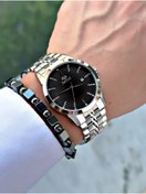 Resim Bentini Takvimli Erkek Kol Saati – Çelik Kasa Ve Kordon, 3 Atm Su Geçirmez, 2 Yıl Garantili, Hediye Bileklik 