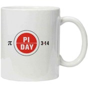 Resim Kupa Bardak Pi Day Red Logo 