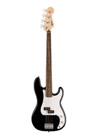 Resim Squier 0373900506 Sonic Precision Bass Gitar Siyah Laurel Klavye Siyah Gövde Ve Beyaz Pickguard 