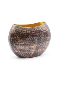 Resim Solo Bronz - Gold Metal Saksı Küçük Boy 
