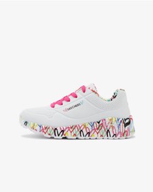 Resim Skechers Uno Lite Lovey Luv 314976l Wmlt Kadın Beyaz Spor Ayakkabı 