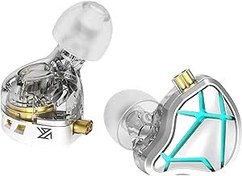 Resim KZ ESX kulak içi monitör, 10. Anniv özel sürüm kablolu kulaklık, 12 mm dinamik bas kulaklık, ağır bas gürültü önleme, Audiphile/müzisyenler/şarkıcılar için çıkarılabilir kablolu HiFi kulaklık 