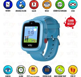 Resim Wiky Watch 4 Plus Mavi Akıllı Çocuk Saati 