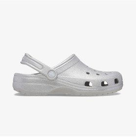 Resim Crocs Classic Glitter Kadın Gri Terlik Düz 205942 Gri 