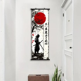 Resim 1 adet Vintage Rulo Resim, Mürekkep Baskılı Portre, Samuray Kanvas Duvar Dekoru, Klasik Stil, Yaşam Alanı, Yatak Odası, Ev Ofisi, Hava Korumalı Kanvas Eser, İç Mekân/ Dış Mekân Duvar Dekoru, Su Geçirmez, Kokusuz, Yüksek Tanımlık 