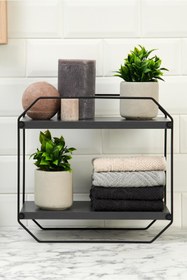 Resim SUNTEL BANYO MUTFAK AKSESUARLARI Masa Üstü Düzenleyici Organizer - Mutfak & Banyo Rafı - Kitaplık Organizer 