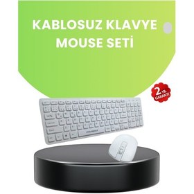 Resim Ergonomik Kablosuz Klavye Mouse Takımı - Tam Boy, Sessiz Ve Güvenilir 11073881 