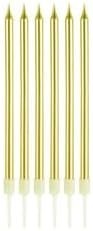 Resim Altın Renk 6 Lı Pasta Mumu 14cm 