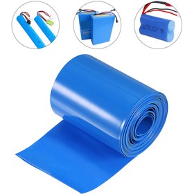 Resim Epilons 1 Mt Pvc Isı Borusu Mavi Shrınk 35 Mm 18650 Pil Yalıtım Isı Büzülme Kablo Kılıfı 