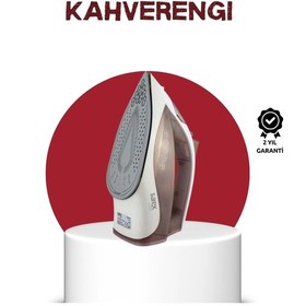 Resim Universal Seramik Tabanlı Buharlı Ütü 2200w Dikey Ütüleme 300ml Kahverengi 