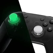 Resim eXtremeRate Karanlıkta Parlar - Yeşil Yedek 3D Joystick Parmak Çubuğu, Nintendo Switch Pro Kumandası için Çapraz Tornavidalı Analog Parmak Çubukları 