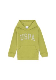 Resim U.S. Polo Assn. Kız Çocuk Fıstık Yeşili Kapüşonlu Basic Sweatshirt 50296388-VR087 