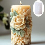 Resim Piyon Çiçeği Rölyef Silikon Kalıp, Büyük Açan Piyon Tasarımı, Reçine Döküm, Epoxy Reçine, Karma Toprak Çimento Alçı Zanaat Kalıbı, Dayanıklı Silikon Malzeme, DIY Ev Dekoru İçin 