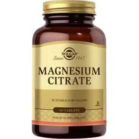 Resim SOLGAR Magnesium Citrate 200mg 60 tablet 