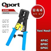 Resim QPORT Q-PEN6 YENİ NESİL RJ45 SIKMA PENSESİ 