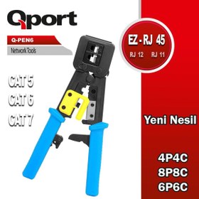 Resim QPORT Q-PEN6 YENİ NESİL RJ45 SIKMA PENSESİ 