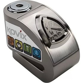 Resim Kovıx Kd6-bm Alarmlı Disk Gri Kilit 