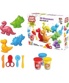 Resim Sb Shopping 03995 3D Dinozorlar Hamur Set 168 gr -Fentoys 