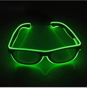 Resim Willowhaven Yeşil Led Işıklı Gözlük Festival Parti Konser Aksesuarı 12+ 