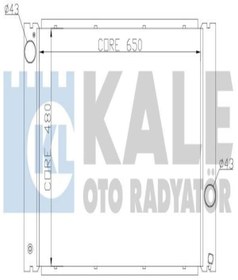 Resim KALE 341905 Su Radyatoru Al/brz (BMW: E60-E65-E66 / 520I / 530I / 535I / 545I 17117585440 (WA656848) 