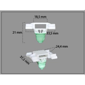 Resim Klips Çıta Uzun Pim 1h0853585b Vw Golf 3 10 Lu Paket - Öz-iş 
