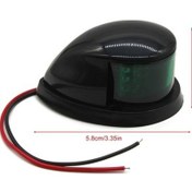 Resim Pazly Ip67 Su Gece-gündüz Deniz Navigasyon Işığı, Yeşil-kırmızı, 12 Led, 85x65x40mm, Pc+abs, -45 85 C 