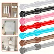 Resim 1 Adet Çok Amaçlı Teleskopik Çubuk, Matkap Gerektirmeyen Gerdirme Çubuğu - Pencere, Banyo, Ayakkabı Dolabı, Gardırop, Mutfak Kapısı İçin Uygun - Çok Renk Seçeneği 