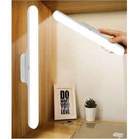 Resim LED Işık USB Şarjlı Mıknatıslı LED Aplik Heroled Martı Ayna Üstü Dolap Altı Dimlenebilir Makyaj Aynası Mutfak Tezgah Aplik (Beyaz) 