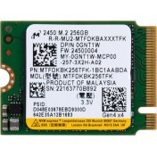 Resim Mıcron MTFDKBK256TFK 256GB 2230 M.2 Nvme SSD 