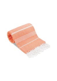 Resim Sultan Peştemal Havlu 100 Pamuklu Deniz Plaj Banyo Peştemali 100x180 Cm Turuncu 