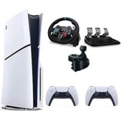 Resim Sony Playstation 5 Slim Cd'li Edition 2. Dualsense G29 Driving Force Yarış Direksiyonu Shifter 