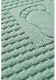 Resim Zivra Mint Yeşili Ayak Havlusu - 70x130cm, 790gr, %100 Pamuk, Spa Ve Otel Banyo Paspası, Günlük Kullanıma Mint Yeşil 