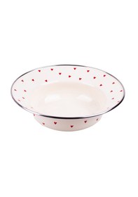 Resim Cupid Emaye Çukur Makarna Ve Salata Tabağı 