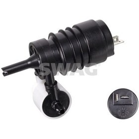 Resim Swag 40905568 Cam Su Silecek Fiskiye Pompası Motoru Astra F Hb-sw 91 98 Corsa B 93 00 Vectra A Hb 88 95 Omega B Sw 94 03 Çift Çıkış 90492357-1450175-90226561-1450162 