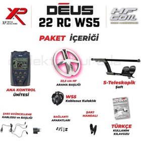 Resim Genel Markalar Deus Dedektör 22,5cm Hf Başlık, Ana Kontrol Ünitesi,ws5 Kulaklık 