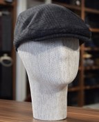 Resim Göksu Şapka Erkek Siyah Kışlık Spor Kasket Lastikli Şapka Kareli 