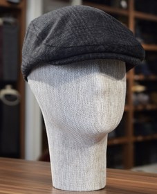 Resim Göksu Şapka Erkek Siyah Kışlık Spor Kasket Lastikli Şapka Kareli 