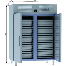 Resim Galleyz Dik Tip Patisserie Buzdolabı - 2 Kapılı - 60X80 cm Tepsi Kapasiteli 