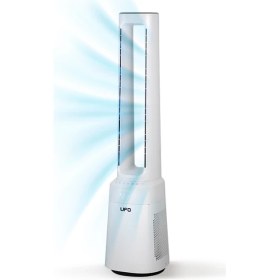 Resim UFO Kule Tipi Kanatsız Vantilatör ve HEPA H13 Filtreli Hava Temizleyici, 36W, 10 Hız Kademesi, Enerji Tasarruflu Tasarım 