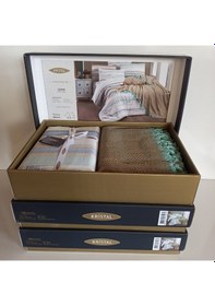 Resim Kristal Çift Kişilik Dekoratif Yatak Örtüsü Seti Gizmo Çok Renkli 