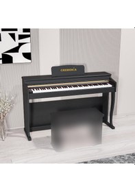 Resim Cremonia 58808 Bk Dijital Piyano 88 Tuşlu Ağırlıklı Klavye - Siyah 