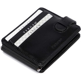Resim Siyah Deri Unisex Kredi Kartlık - S1KK00001637-B06 