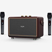 Resim Linktech M407 Premium Çift Mikrofonlu 50 W Retro Bluetooth Radyo Hoparlör 