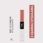 Resim Flormar Duoglam Yüksek Pigmentli & Uzun Süre Kalıcı İki Uçlu Ruj 001 Day To Night 