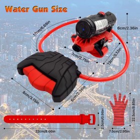 Resim Brother Toys Su Atan Oyuncak Örümcek Adam Eldiven Spider Man Su Tabancası 130 Ml Depolu 13 Cm. 