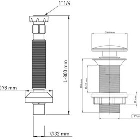 Resim İz Yapı İzyapı Taşma Deliksiz Seramik Lavabo Sifonu 100 mm Beyaz Renkli Kolay Montaj Özelliği 