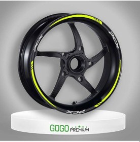 Resim Florasan Sarı Iv Honda Pcx Uyumlu 1 Set Jant Şeridi 