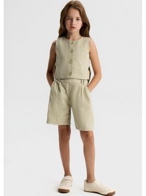 Resim Nk Kids Kız Çocuk Lara Yelek Nk-31367-y Yeşil 