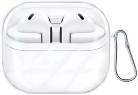 Resim Nanospace Samsung Galaxy Buds3 - Samsung Galaxy Buds3 Pro İle Uyumlu Kılıf Kancalı Yıkanabilen Silikon Kılıf Şeffaf 